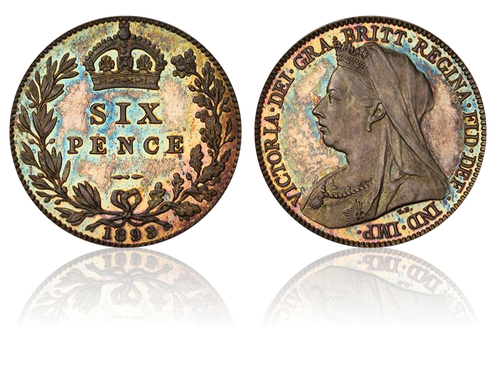 ヴィクトリア女王 6ペンス 1893年 – ANTIQUE COIN MARKET