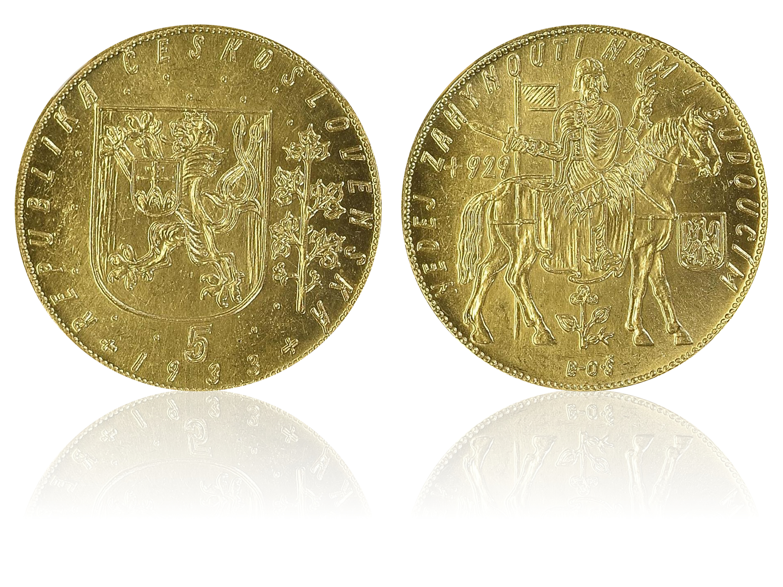 1933年 チェコ 5ダカット金貨 MS64 NGC – ANTIQUE COIN MARKET